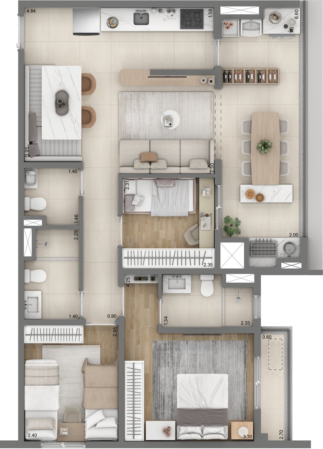79 m² · 3 Dorms. do LINN Vila Mariana