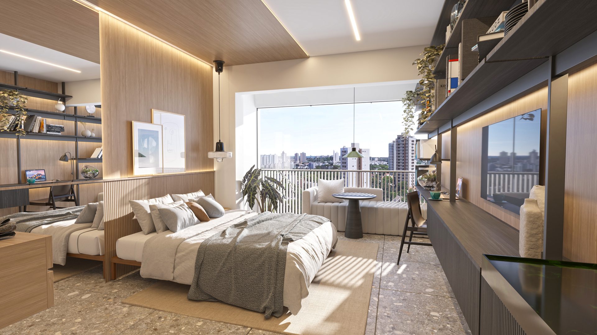 Apartamento decorado do NIK Faria Lima