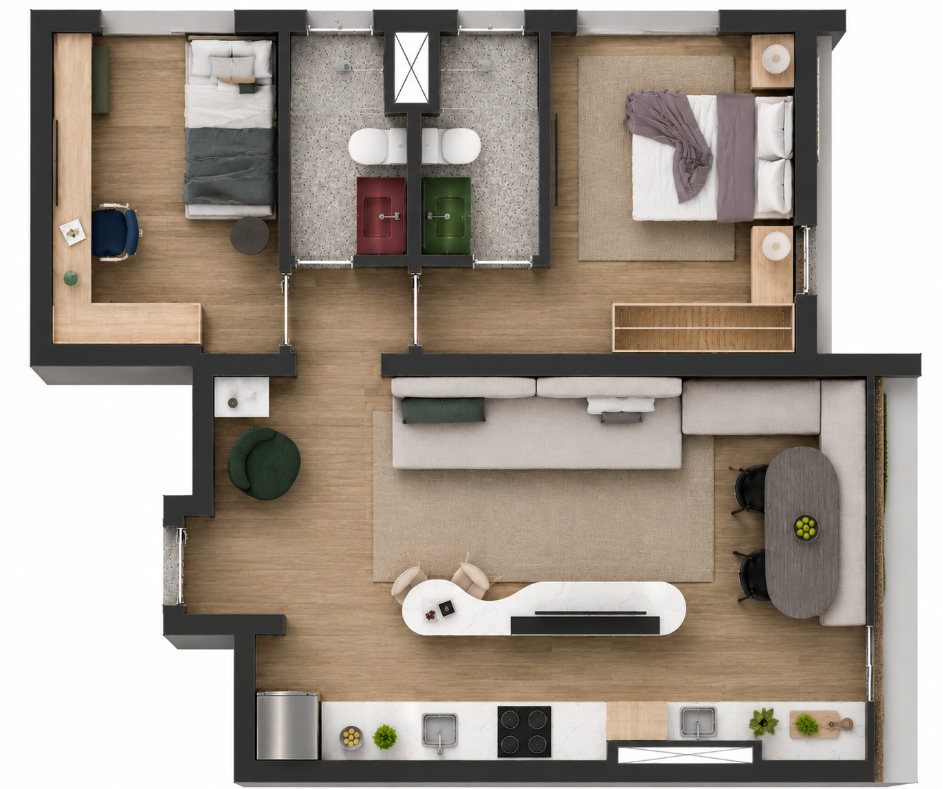 2 dorm. residencial com vaga · 61 m² do NIK Faria Lima