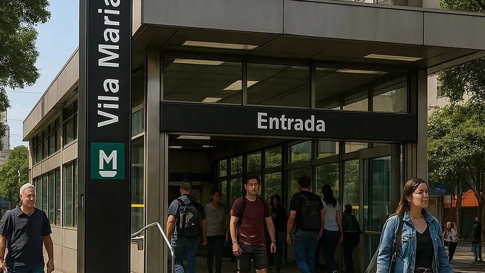 Entrada da estação Vila Mariana do metrô